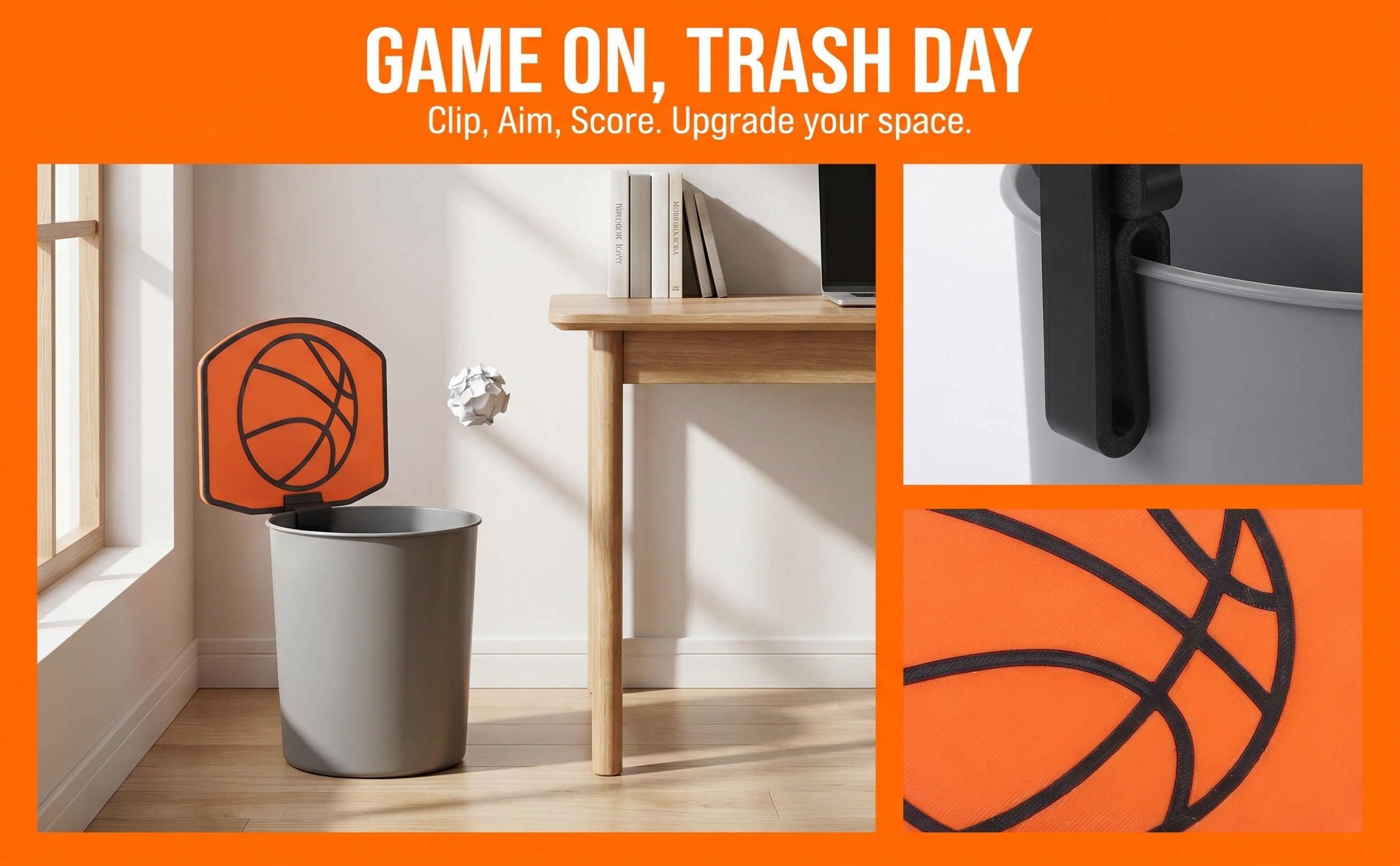 Basketball Trash Can Hoop Clip - Basketball Hoop recension och pris